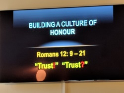 Sermon doug - Building a culture of honour - Trust
